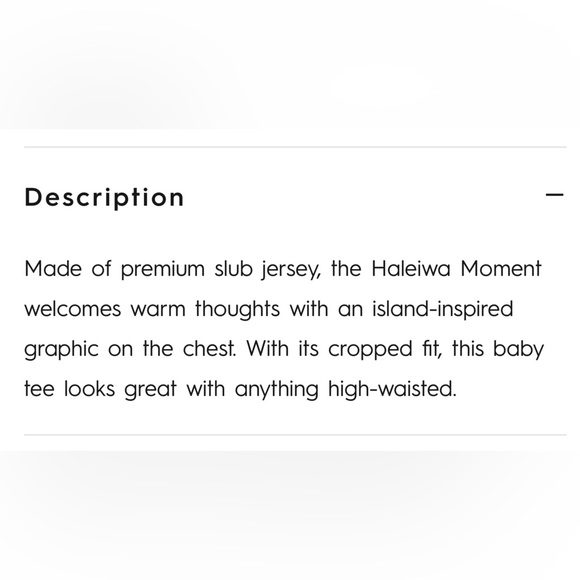 NWT Roxy Haleiwa Moment Cropped Baby T Shirt - Picture 12 of 12